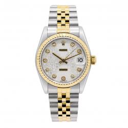 Rolex Datejust 31MM 68273 Factory White Diamond Dial Watch